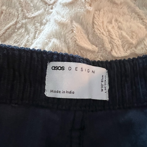Brand new navy corduroy pants.  My son ordered the wrong size. - Picture 2 of 3